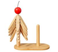 Natural Tree Trivet Set - Aesthetic Wood Tripod Placemat, Tree Trivets For Hot Dishes | With Stand And Tissue Foldable Trees Shape Trivet Set For Dishes Bowls Drinks Teapots Dining Table Kitchen