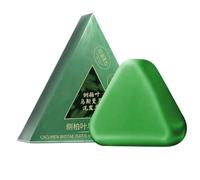 Natural Triángulo Champú Sólido, 120g Champú Sólido Agua Arroz Crecimiento Cabello, Champús Reparador Daños Con Extracto Isatis Caída Cabello, Champús Acondicionador Agua Arroz
