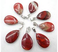 Natural Unakite Stone Water Drop Shape Pendant para DIY Jewelry Making Paldants Charms, NO.21