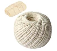 Natural White Cotton Rope - 2mm Cooking Baking And Butchering | Butchering Rope | Food Safe Meat Twine String, Perfect For Wrapping Turkey Sausage And Roasts, Versatile For Gardening