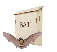 Natural Wood Habitat, Garden Animal Shelter, Roosting Space with Vertical, High Density Bat Box, Backyard Gear with Rugged, Orchard Bat Shelter for Yard and Patio