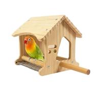 Natural Wooden Breeding, Bird Nest Box, Professional Bird House for Cage 325g for Bedding Small Parrots Canaries Living Room Home Indoor Outdoor Aviary Garden Pet Professional Avian Supplies Gear