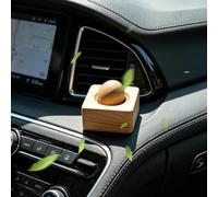 Natural Wooden Diffuser, Round Ball Oil Diffuser, 4.5cm/1.77inch Silent Portable Aromatherapy Diffusers for Car and Office, Eco-Friendly Home Decor for Meditation, Yoga Studio, and Study Room