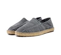 Natural World Eco - Alpargatas Veganas Yute de algodón orgánico - para Hombre - Color Gris - 325E
