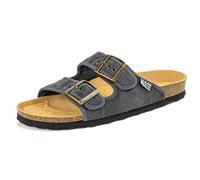 Natural World Eco - Sandalias Veganas Tintado Unisex - Algodón Orgánico - para Mujeres y Hombres a la Moda - Color Negro - 7001E