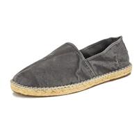 Natural World Eco - Alpargatas Veganas Camping Yute Enzimatico 325E para Hombres Estilo a la Moda - Algodón 100% Orgánico (Gris, Sistema Tallas Calzado EU, Adulto, Números, 44)