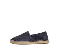 Natural World Eco - Alpargatas Veganas Yute de algodón orgánico - para Hombre - Color Azul - 325E