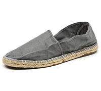Natural World Eco - Alpargatas Veganas Yute de algodón orgánico - para Hombre - Color Gris - 325E