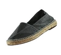 Natural World Eco - Alpargatas Veganas Yute de algodón orgánico - para Hombre - Color Negro- 325E