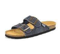 Natural World Eco - Sandalias Veganas Tintado Unisex - Algodón Orgánico - para Mujeres y Hombres a la Moda - Color Azul Marino - 7001E