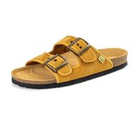Natural World Eco - Sandalias Veganas Tintado Unisex - Algodón Orgánico - para Mujeres y Hombres a la Moda - Color Mostaza - 7001E
