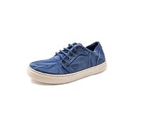 Natural World Eco - Zapatillas Hombre de algodón orgánico y Caucho - 100% Ecológicas - Color Azul Mar - 6602E