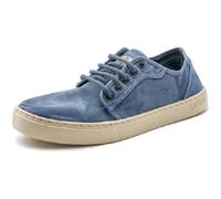 Natural World Eco - Zapatillas Hombre de algodón orgánico y Caucho - 100% Ecológicas - Color Azul Mar - 6602E