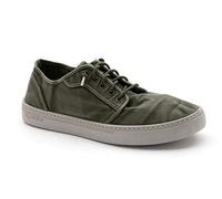 Natural World Eco - Zapatillas Hombre de algodón orgánico y Caucho - 100% Ecológicas - Color Verde Caqui - 6602E