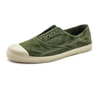 Natural World Eco - Zapatillas Hombre de algodón orgánico y Caucho - Color Verde Caqui - 3102E