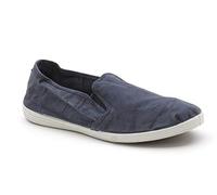 Natural World Eco - Zapatillas Hombre de algodón orgánico y Caucho - Sin Cordones - Color Azul Marino - 315E