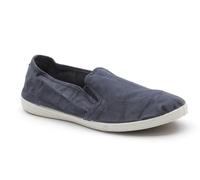 Natural World Eco - Zapatillas Hombre de algodón orgánico y Caucho - Sin Cordones - Color Azul Marino - 315E