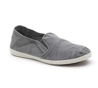 Natural World Eco - Zapatillas Hombre de algodón orgánico y Caucho - Sin Cordones - Color Gris - 315E