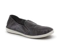 Natural World Eco - Zapatillas Hombre de algodón orgánico y Caucho - Sin Cordones - Color Negro - 315E