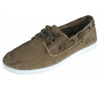 Natural World Eco - Zapatillas Hombre - Náuticos de algodón orgánico y Caucho - Color Beige - 303E