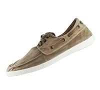 Natural World Eco - Zapatillas Hombre - Náuticos de algodón orgánico y Caucho - Color Beige - 303E