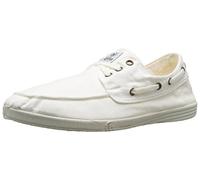 Natural World Eco - Zapatillas Hombre - Náuticos de algodón orgánico y Caucho - Color Blanco - 303