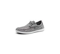 Natural World Eco - Zapatillas Hombre - Náuticos de algodón orgánico y Caucho - Color Gris- 303E