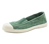 Natural World Eco - Zapatillas Mujer de algodón orgánico y Caucho - Color Albahaca - 103E