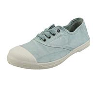 Natural World Eco - Zapatillas Mujer de algodón orgánico y Caucho - Color Aqua - 102E