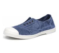 Natural World Eco - Zapatillas Mujer de algodón orgánico y Caucho - Color Azul Marino - 102E