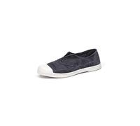 Natural World Eco - Zapatillas Mujer de algodón orgánico y Caucho - Color Azul Marino - 102E