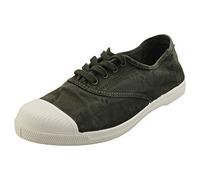 Natural World Eco - Zapatillas Mujer de algodón orgánico y Caucho - Color Caqui - 102E