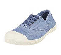 Natural World Eco - Zapatillas Mujer de algodón orgánico y Caucho - Color Celeste - 102E