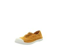 Natural World Eco - Zapatillas Mujer de algodón orgánico y Caucho - Color Cuero - 102E