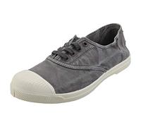 Natural World Eco - Zapatillas Mujer de algodón orgánico y Caucho - Color Gris - 102E