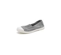 Natural World Eco - Zapatillas Mujer de algodón orgánico y Caucho - Color Gris - 103E