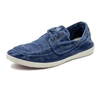 Natural World Eco - Zapatillas Náuticas Veganas 303E - Tela - para Hombres a la Moda - Estilo Fashion - Suela de Caucho 100% Natural