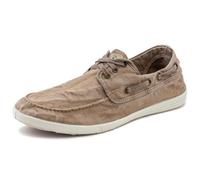 Natural World Eco - Zapatillas Náuticas Veganas 303E - Tela - para Hombres a la Moda - Estilo Fashion - Suela de Caucho 100% Natural