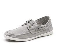 Natural World Eco - Zapatillas Náuticas Veganas 303E - Tela - para Hombres a la Moda - Estilo Fashion - Suela de Caucho 100% Natural
