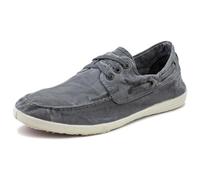 Natural World Eco - Zapatillas Náuticas Veganas 303E - Tela - para Hombres a la Moda - Estilo Fashion - Suela de Caucho 100% Natural