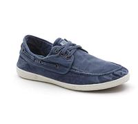 Natural World Eco - Zapatillas Náuticas Veganas 303E - Tela - para Hombres a la Moda - Estilo Fashion - Suela de Caucho 100% Natural
