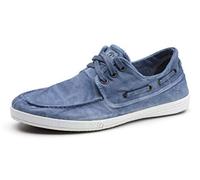 Natural World Eco - Zapatillas Náuticas Veganas 303E - Tela - para Hombres a la Moda - Estilo Fashion - Suela de Caucho 100% Natural