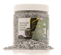 Natural World - Piedras decorativas para plantas (2kg, 5 mm de diámetro), perfectas para macetas de plantas por dentro y por fuera | para el hogar, jardín, macetas y color gris