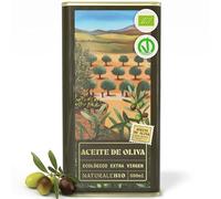 NaturaleBio Aceite de Oliva Virgen Extra 500ml. Cultivo ecológico en España. Certificación D.O.P. Olivas Premium Cornicabra y Picual de árboles centenarios. Prensado en frío para mejor sabor y aroma.