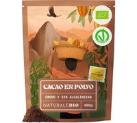 NaturaleBio Cacao Puro en Polvo Crudo Bio No Alcalinizado