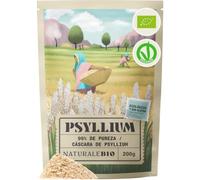NaturaleBio Cáscaras de Psyllium Bio 99% Pureza Analizadas y Sin Gluten