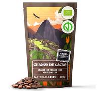 NaturaleBio Granos de Cacao Crudo Ecológico 200g. Bio, Natural y Puro. Cultivado en Perú a partir de la planta Theobroma cacao.