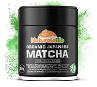 NaturaleBio Matcha Ceremonial 30g. Matcha ecológico japonés de Uji, Kioto. Primera cosecha, molido en piedra y en lata protectora Para preservar frescura y aroma.