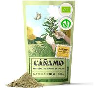 NaturaleBio Proteína de cáñamo en polvo 500 g - Proteína vegana Ideal para dietas sin gluten, sin lácteos y dietas keto - Hecho con semillas de cáñamo ecológicas certificadas