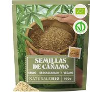 NaturaleBio Semillas de Cáñamo Peladas Crudas Bio para Topping